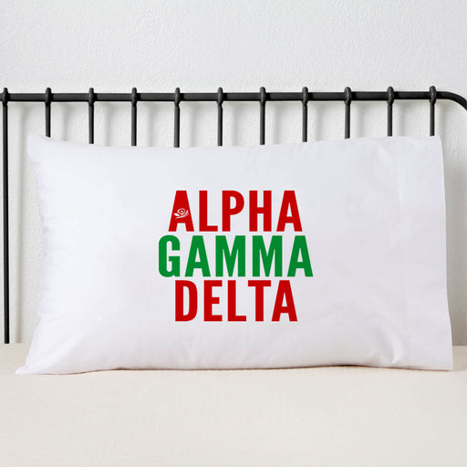 Alpha Gamma Delta Sorority Pillowcase
