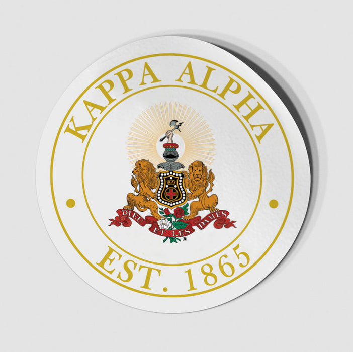 Kappa Alpha Circle Crest Decal