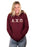Alpha Chi Omega Unisex Hooded Sweatshirt with Sewn-On Letters