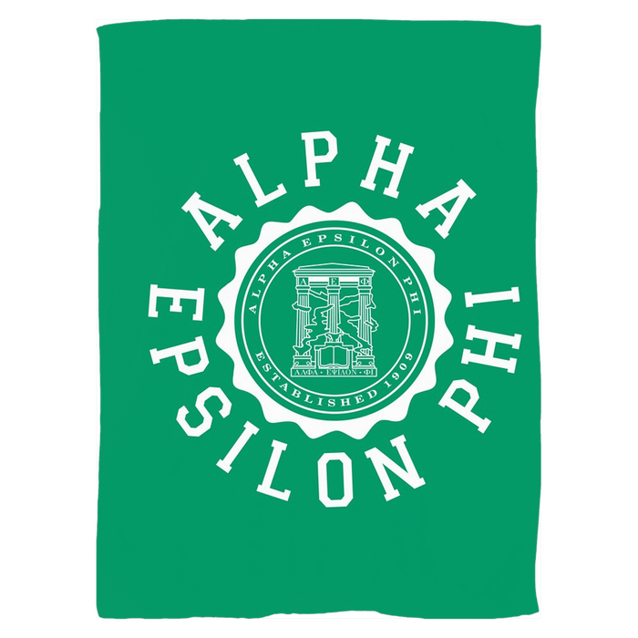 Alpha Epsilon Phi Seal Fleece Blankets Alpha Epsilon Phi Seal Fleece Blankets