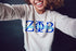 Zeta Phi Beta Cozy Boyfriend Crew Neck Sweatshirt
