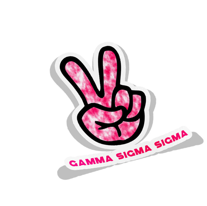 Gamma Sigma Sigma Peace Sorority Decal