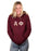 Alpha Phi Unisex Hooded Sweatshirt with Sewn-On Letters