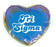 Sigma Sigma Sigma Heart Shaped Makeup Bag