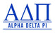 Alpha Delta Pi Custom Greek Letter Sticker - 2.5