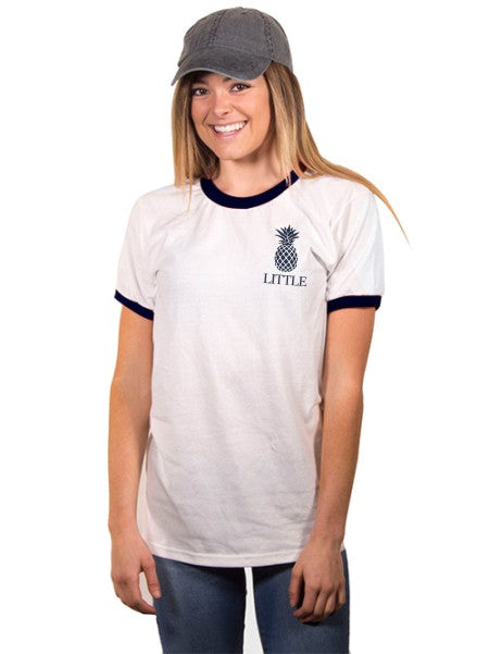 Delta Phi Epsilon Little Pineapple Ringer T-Shirt