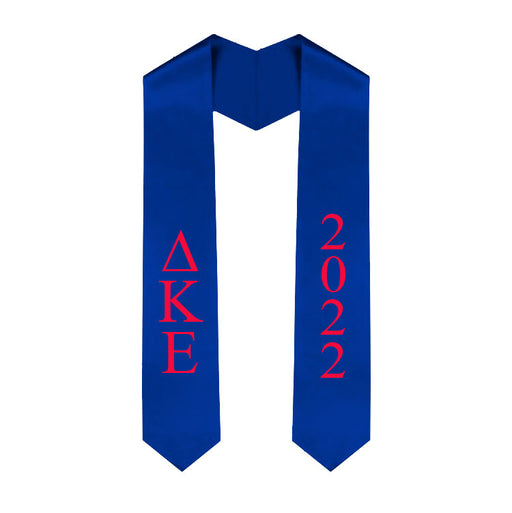 Delta Kappa Epsilon Vertical Grad Stole with Letters & Year