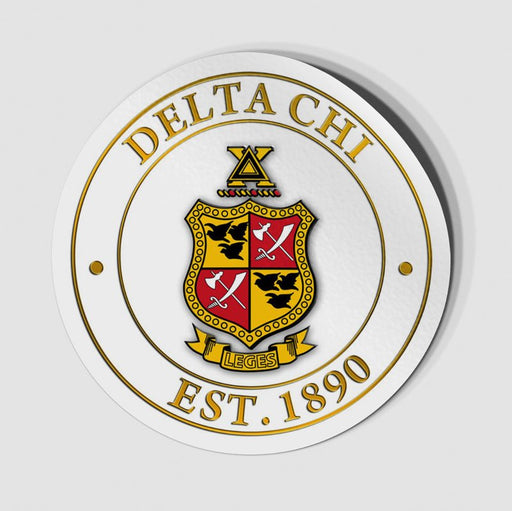 Delta Chi Circle Crest Decal