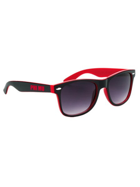 Phi Mu Two-Tone Malibu Sunglasses