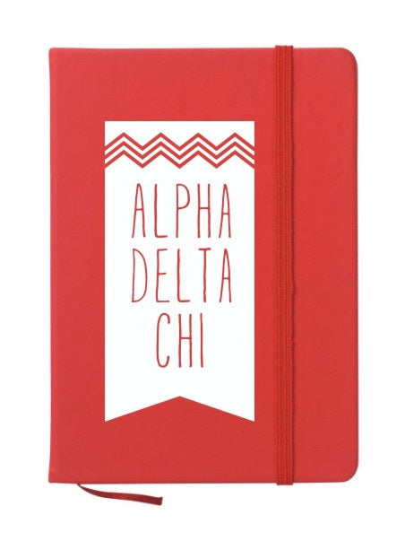 Alpha Delta Chi Chevron Notebook