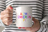 Alpha Omicron Pi Coffee Mug with Rainbows - 15 oz