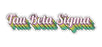 Tau Beta Sigma New Hip Stepped Sticker