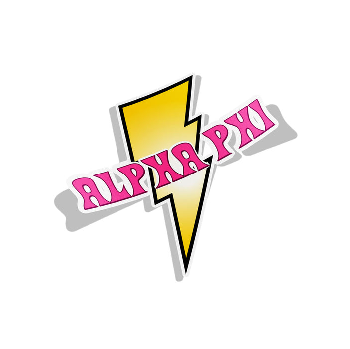 Alpha Phi Lightning Sorority Decal