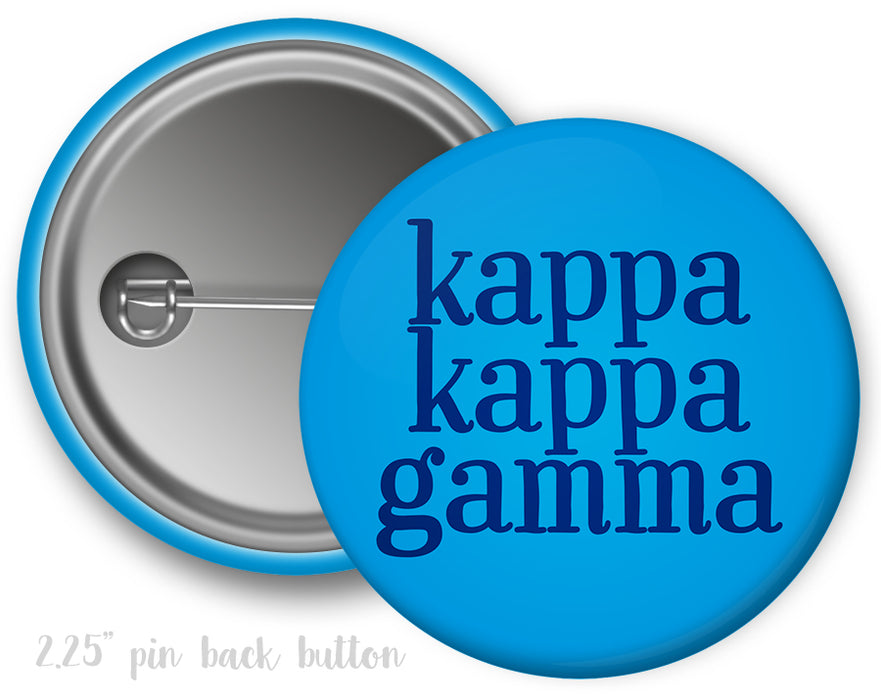 Kappa Kappa Gamma Simple Text Button