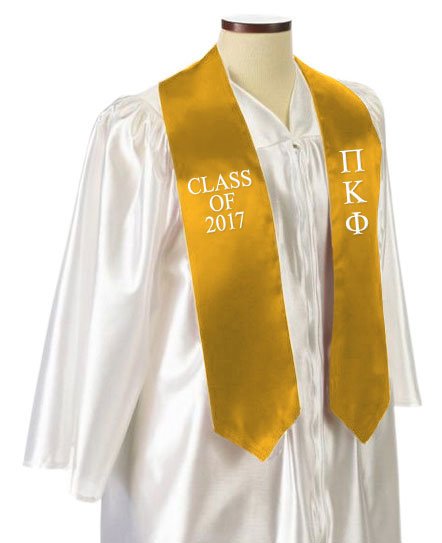 Pi Kappa Phi Classic Colors Embroidered Grad Stole