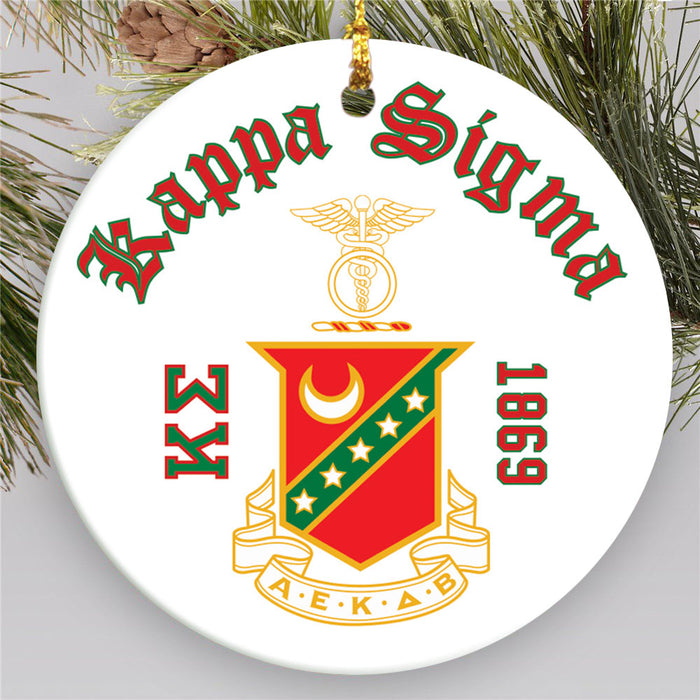Kappa Sigma.jpg Round Crest Ornament