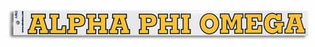 Alpha Phi Omega Back Of The Window Long Sticker
