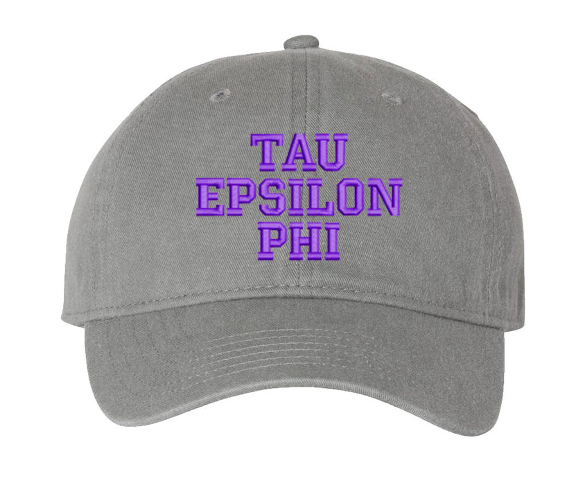 Tau Epsilon Phi Comfort Colors Varsity Hat