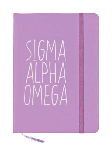 Sigma Alpha Omega Mountain Notebook