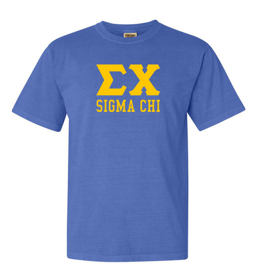 Sigma Chi Custom Comfort Colors Greek T-Shirt