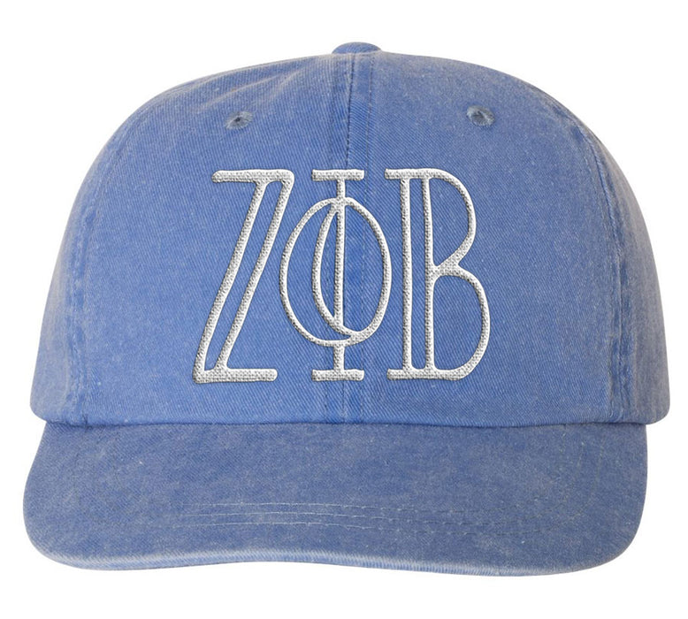 Zeta Phi Beta Sorority Greek Carson Embroidered Hat