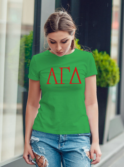 Alpha Gamma Delta University Letter T-Shirt