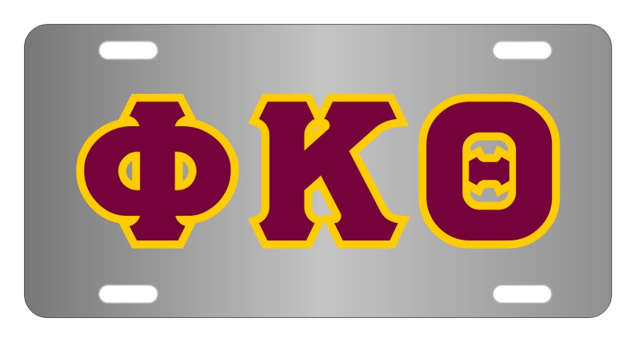 Phi Kappa Theta Fraternity License Plate Cover