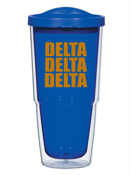 Delta Delta Delta 24oz Biggie Impact Tumbler with Lid