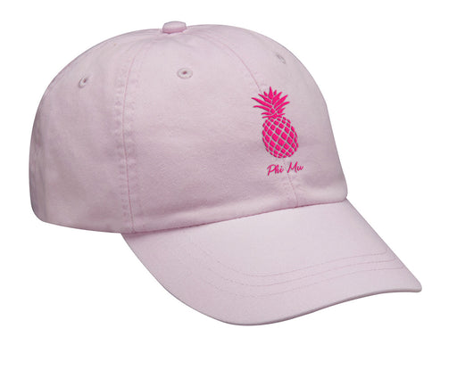 Phi Mu Pineapple Embroidered Hat