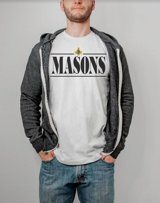 Masons Double Bar Crest T-Shirt Masons Double Bar Crest T-Shirt