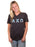 Alpha Chi Omega Unisex V-Neck T-Shirt with Sewn-On Letters