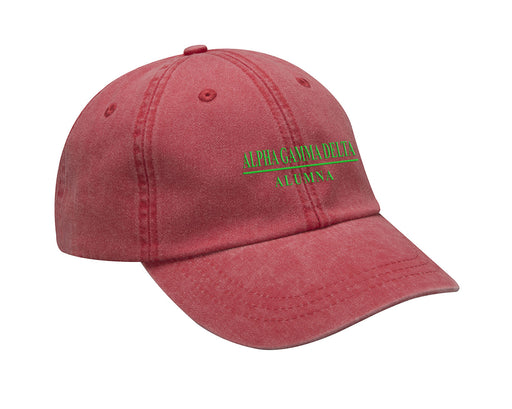 Alpha Gamma Delta Line Year Embroidered Hat