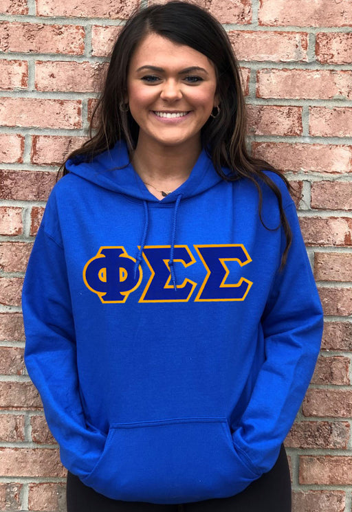 Phi Sigma Sigma Lettered Hoodie