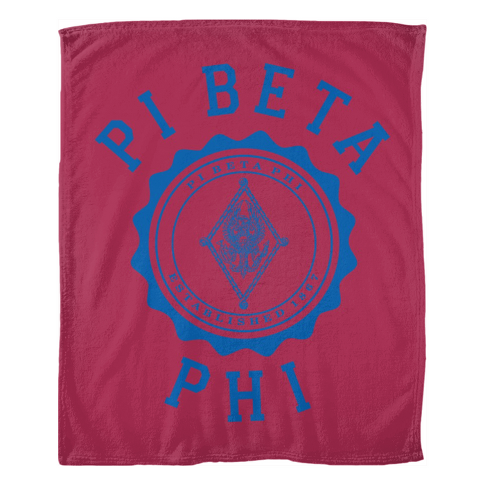 Pi Beta Phi Seal Fleece Blankets Pi Beta Phi Seal Fleece Blankets