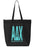 Alpha Delta Chi Impact Letters Zippered Poly Tote