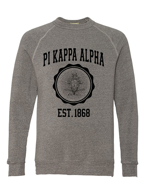 Pi Kappa Alpha Alternative Eco Fleece Champ Crewneck Sweatshirt