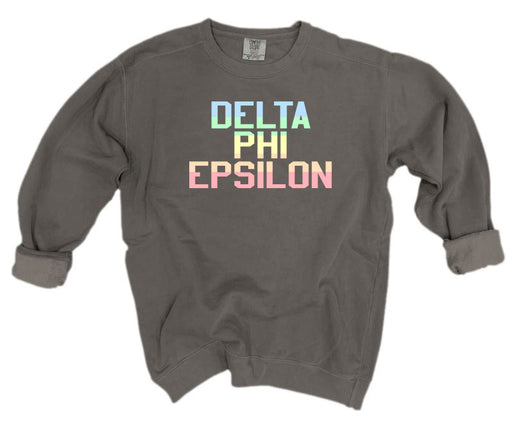 Delta Phi Epsilon Comfort Colors Pastel Sorority Sweatshirt