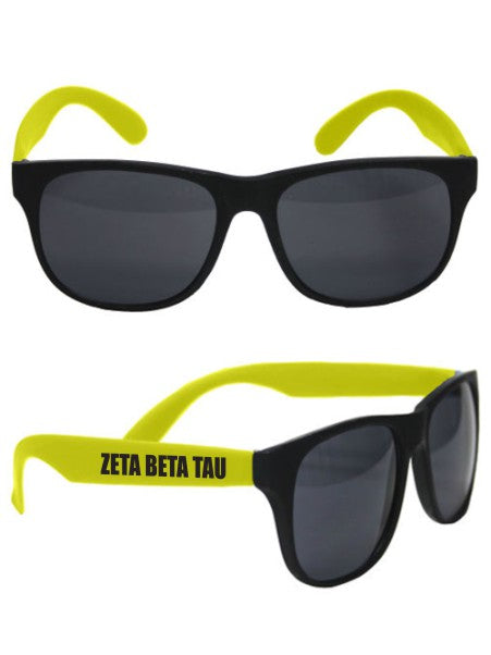 Zeta Beta Tau Neon Sunglasses