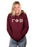 Gamma Phi Beta Unisex Hooded Sweatshirt with Sewn-On Letters