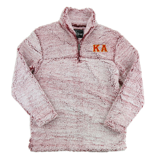 Kappa Alpha Embroidered Sherpa Quarter Zip Pullover