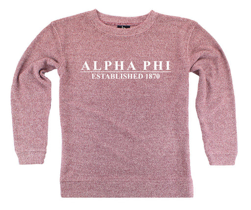 Alpha Phi Year Established Cozy Sweater