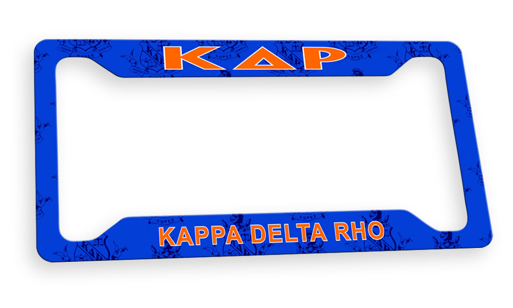 Kappa Delta Rho New License Plate Frame