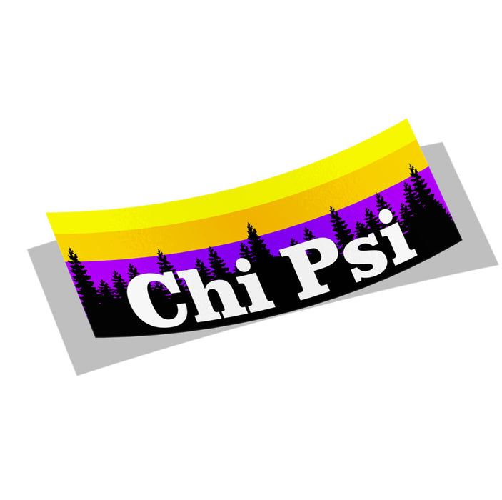 Chi Psi Mountains Decal