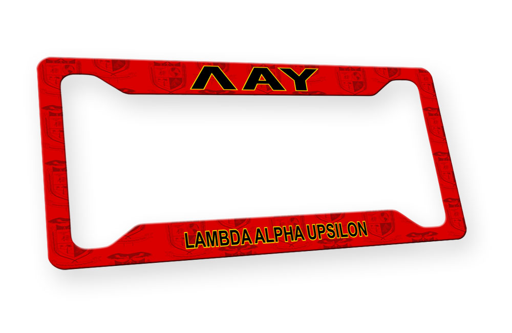 Lambda Alpha Upsilon New License Plate Frame