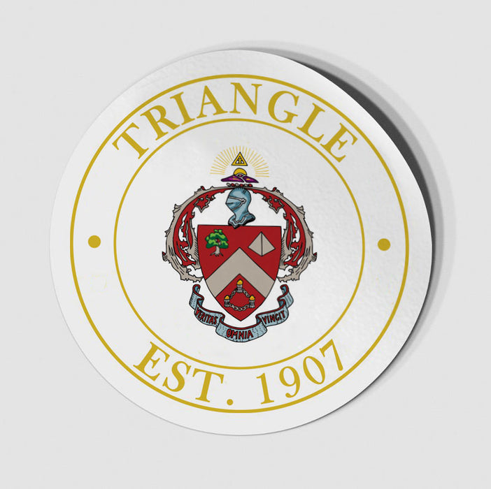Triangle Circle Crest Decal