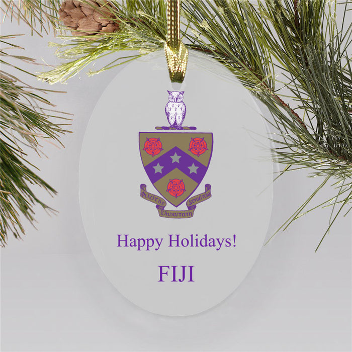 Fiji Color Crest Ornament