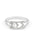 Phi Sigma Sigma Sterling Silver Ring with Lab Created Clear Diamond
