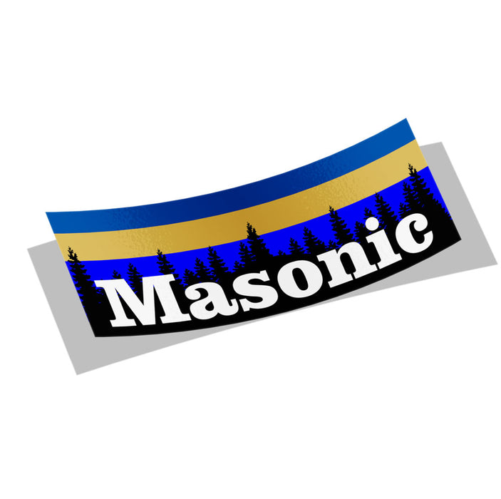 Masonic Mountains Decal