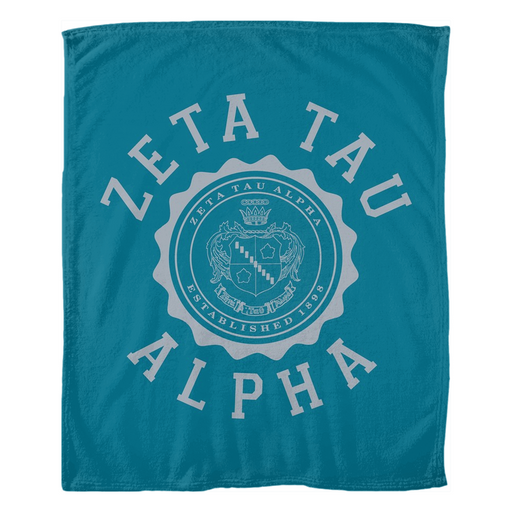 Blankets Zeta Tau Alpha Seal Fleece Blankets