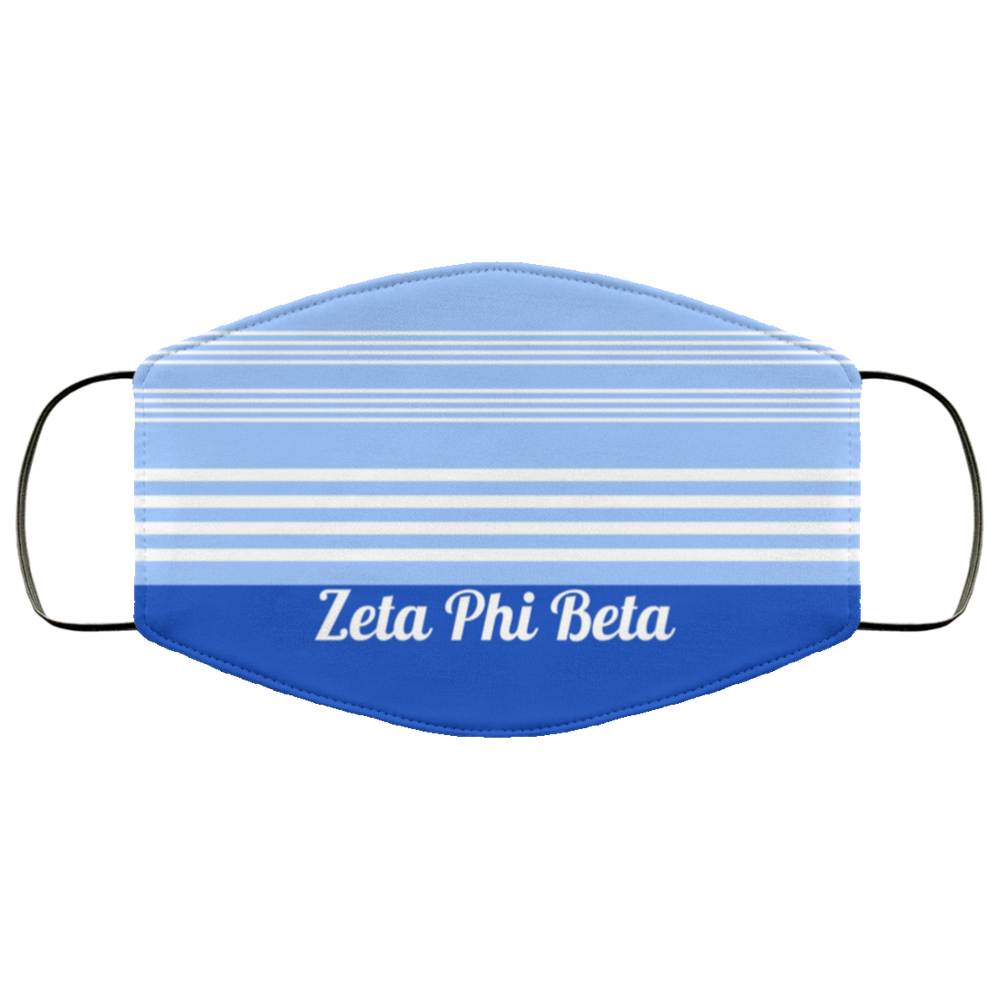 Zeta Phi Beta Two Tone Stripes Face Mask Zeta Phi Beta Two Tone Stripes Face Mask